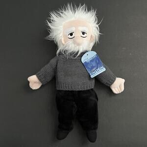 NWT Little Thinkers Albert Einstein Plush Doll Unemployed Philosophers Guild